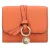 Chloé Kleine Alphabet Drievoudige Portemonnee Oranje