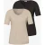 Street One Dames Basic Shirt in een 2-pack in Multicolour|Beige|Bruin