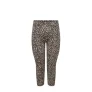 ONLY CARMAKOMA capri legging CARTIME met panterprint bruin