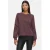 VILA Visiffa Lace O-Neck L/S Top met pailletten – donkerpaars
