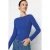 TRENDYOLMİLLA Dames Donkerblauw Effen Lang Getailleerd Blouses