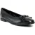 Pod Priya Leren Dames Zwarte Ballerina’s