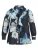 YOEK Blouse  nachtblauw / lichtblauw