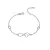 Dames Infinity Hartarmband in 925 Sterling Zilver BIPU015
