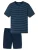 SCHIESSER Pyjama kort ‘ Schlafanzug kurz – Casual Essentials ‘  blauw