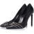 Saint Laurent Zwarte leren pumps met rits