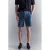 Mango Man slim chino short blauw