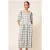 White Stuff Anya Check Embroidered Dre Natural