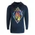Cavalli Class Diamond Tiger Design marineblauwe hoodie