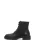 Lace-up boots with elastic insert