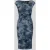 Swing Slim fit jurk met kapmouwen