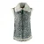 Parajumpers Sax Shearling Nine ijzergrijs lederen gilet