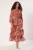 Trendyol Modest Dames Bruin Bloemen Maxi Lang Casual Skater Modest Jurken