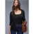 Street One Dames Effen vest in Zwart