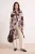 Trendyol Modest Dames Bruin Bloemen Lang Oversized Modest Overhemden