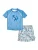 PLAYSHOES UV-bescherming ‘UDino’  blauw / navy / opaal / oranje
