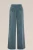 WE Fashion – Dames wide leg broek van corduroy – Regular fit – Petrol –