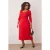 Curve damesjurken van Unifarben met midi-lengte, driekwart mouwen, casual A-lijn model, plus size