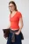 TRENDYOLMİLLA Dames Rood Effen Lang Regular fit Blouses