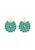 IZIA Oorbellen  turquoise / goud