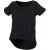 SF Women Dames/Dames Drop Tail T-shirt (Zwart)
