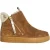 White Stuff Shearling Suede Zip Bootie Tan