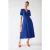 LK Bennett Dr Hermia Flared Dress Ultra Blue
