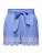 ONLY Broek ‘ONLTULUM’  royal blue/koningsblauw / wit