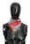 Costume National Dames sjaal rood 100% zijde gemerkt grijs