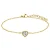 Lucardi Armband ‘Weinlese’  goud / transparant