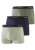 s.Oliver Boxershorts  navy / kaki / pastelgroen / zwart