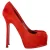 Saint Laurent Tribtoo Pumps in Rood Suède