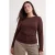 Trendyol Curve Dames Bruin Effen Lang Getailleerd Grote maten Blouses