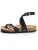 Bayton Sandalen met riem ‘SWAN’  beige / zwart