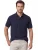 Brax polo donkerblauw katoen normale fit 3 knoopjes