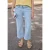7/8 Mid Waist Wide Legs jeans in Loose Fit