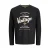 JJ REBEL regular fit longsleeve met print – zwart