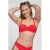 ten Cate Beach TC WOW voorgevormde strapless bandeau bikinitop rood