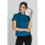 Korte Mouwen Petrol Blauwe Top