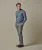 Profuomo PULLOVER HALF ZIP BLUE  XL