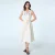 Fit-and-flare cocktailjurk met tafzijde en kralen