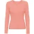 Geribd dames-T-shirt met lange mouwen Colorful Standard Organic bright coral
