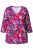 Ulla Popken Shirt  grijs / pink / rood / wit