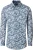 Venti Overhemd blauw, Bedrukt