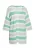 usha BLUE LABEL Gebreid vest  lichtgrijs / mintgroen / wit