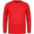 Fabric Heren Wafel T-shirt met lange mouwen (Rood)