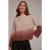 Bella Dahl Cropped Mock Neck Sweater Autumn Rust Ombre
