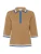 Cream Trui ‘CRBessa’  camel / saffier / wit