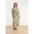 Smashed Lemon Maxi jurk met bloemenprint in beige, blauw en bruin |