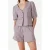 Another-Label regular waist gestreepte casual short bruin